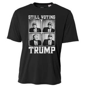 Laughing President Trump Photobooth Still Voting Trump Cooling Performance Crew T-Shirt