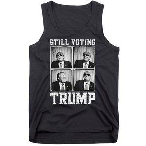 Laughing President Trump Photobooth Still Voting Trump Tank Top