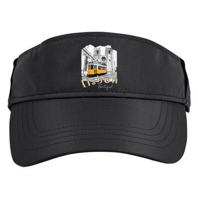 Lisbon Portugal Tram Portuguese Souvenirs Lisboa Lisbon City Adult Drive Performance Visor