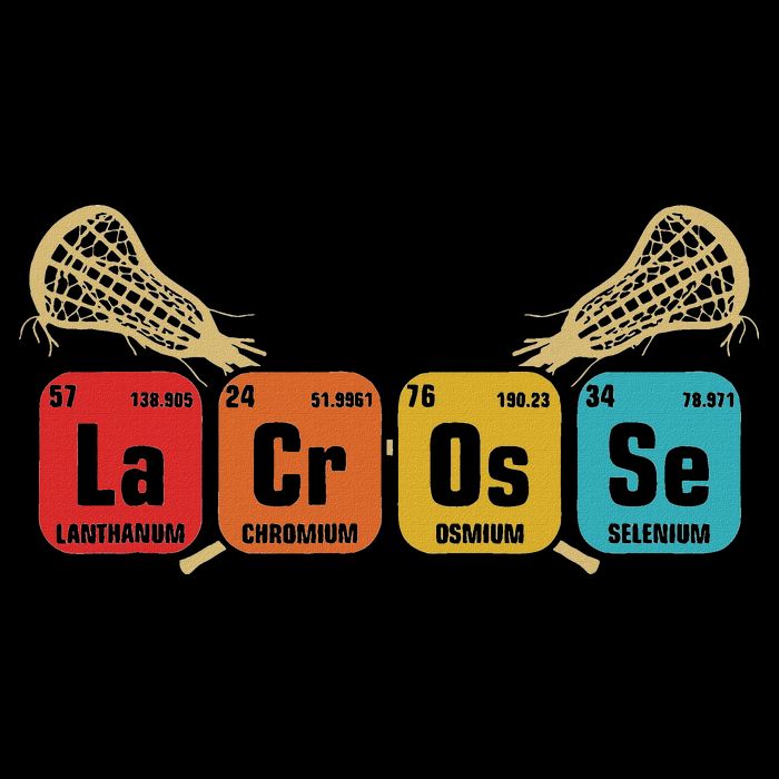 Lacrosse Periodic Table Of Elements Chemistry Sport Cooling Performance Crew T-Shirt
