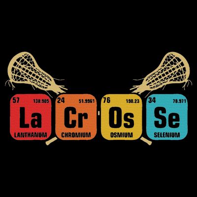 Lacrosse Periodic Table Of Elements Chemistry Sport T-Shirt