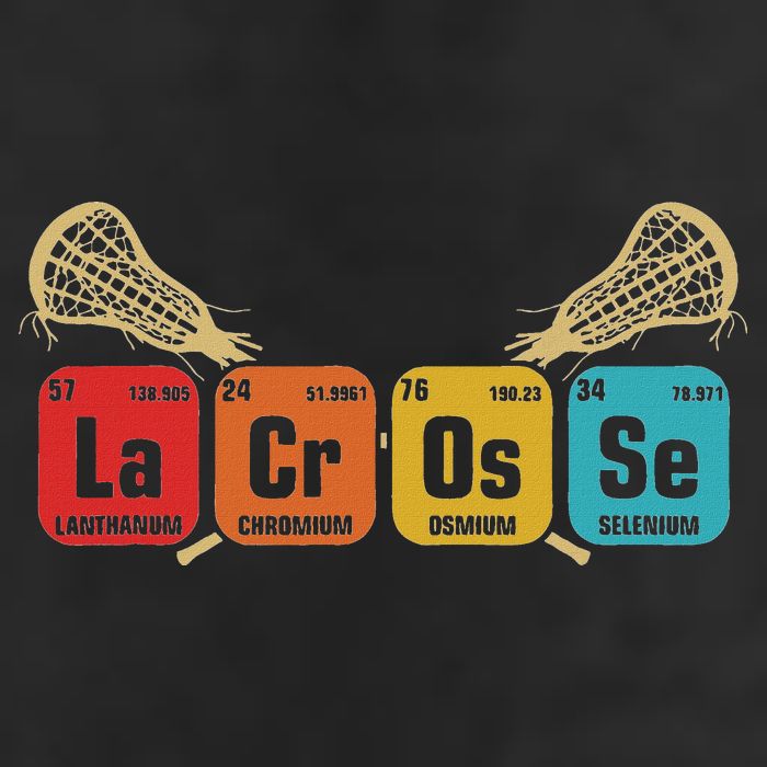 Lacrosse Periodic Table Of Elements Chemistry Sport Adult Drive Performance Visor