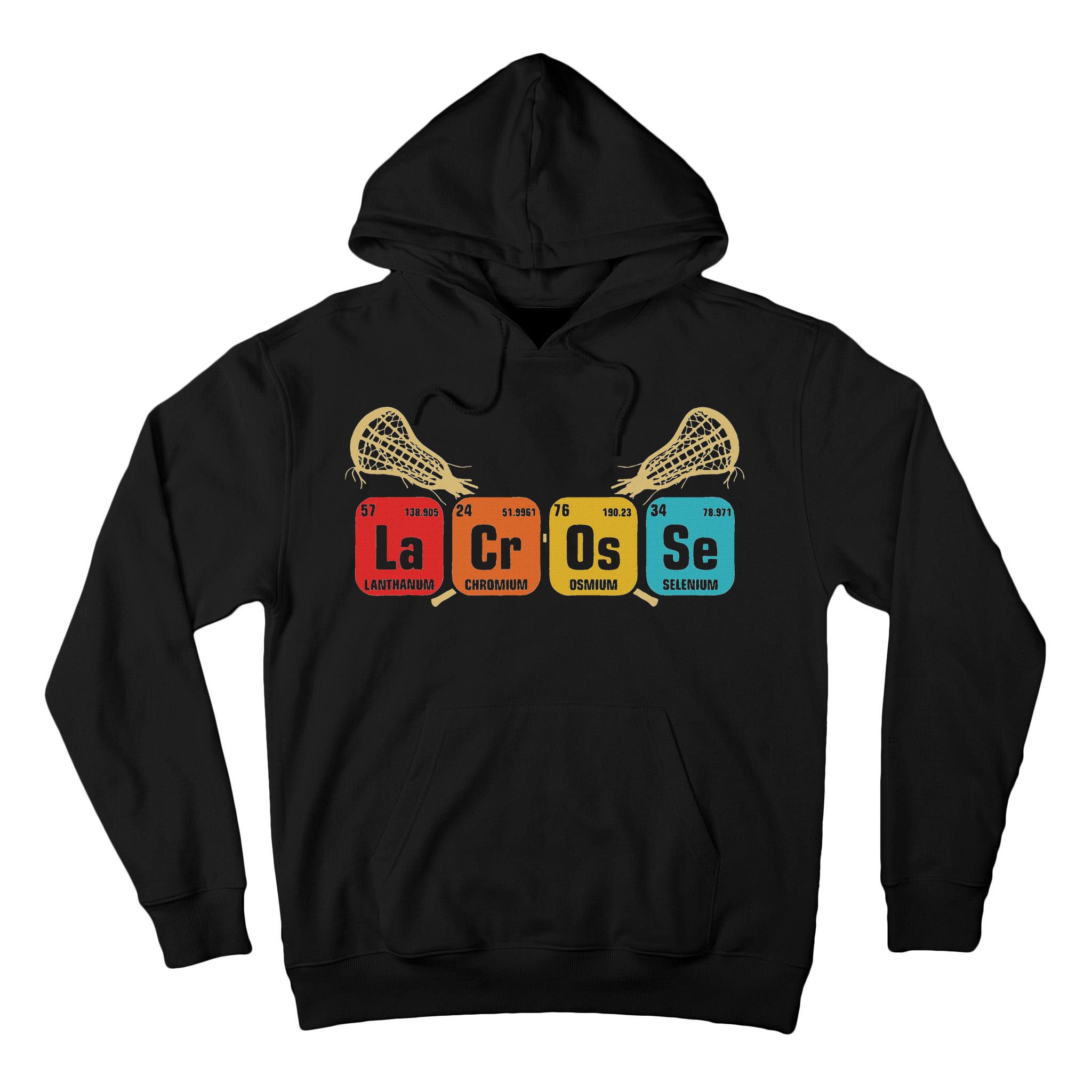 Lacrosse Periodic Table Of Elements Chemistry Sport Tall Hoodie