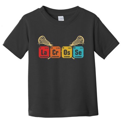 Lacrosse Periodic Table Of Elements Chemistry Sport Toddler T-Shirt