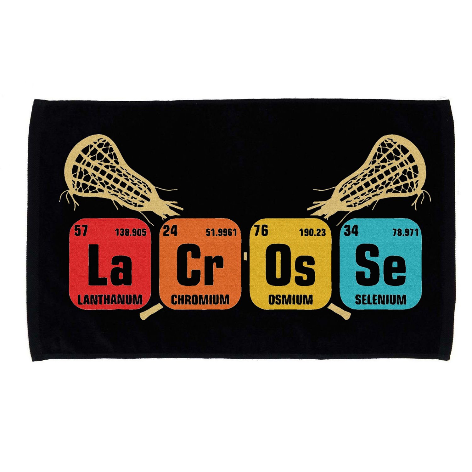 Lacrosse Periodic Table Of Elements Chemistry Sport Microfiber Hand Towel