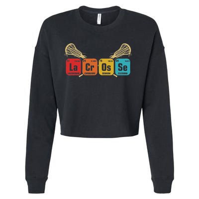 Lacrosse Periodic Table Of Elements Chemistry Sport Cropped Pullover Crew