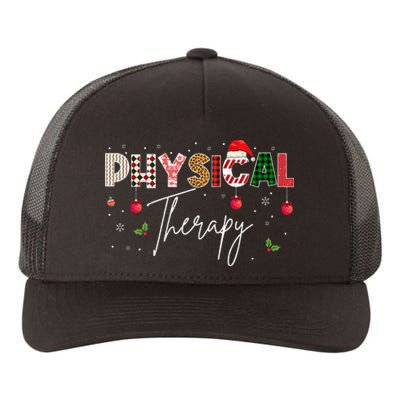 Leopard Physical Therapy Christmas Lights Red Plaid Yupoong Adult 5-Panel Trucker Hat