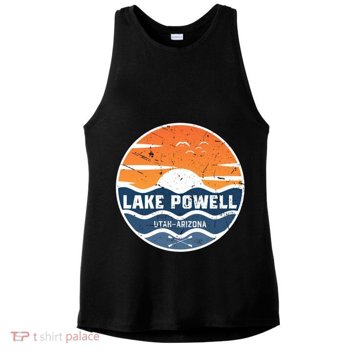 Lake Powell Utah Arizona Funny Gift Lake Powell Great Gift Ladies PosiCharge Tri-Blend Wicking Tank