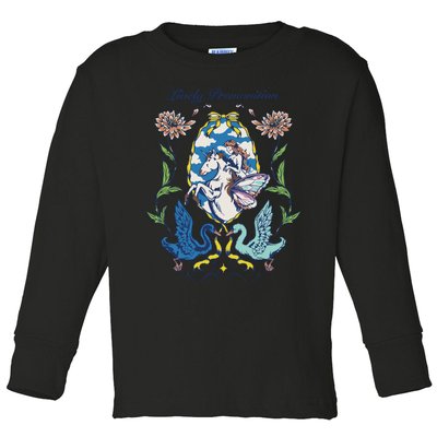 Lively Premonition Unicorn Toddler Long Sleeve Shirt