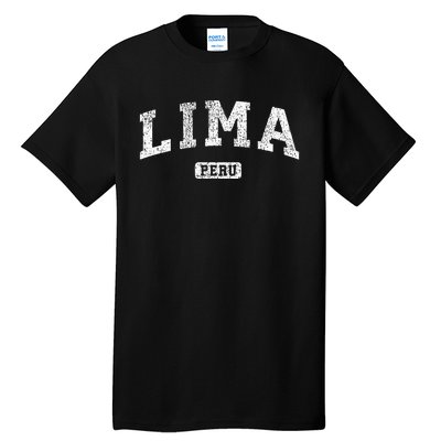 Lima Peru Vintage Sports Design Tall T-Shirt