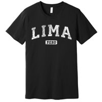 Lima Peru Vintage Sports Design Premium T-Shirt