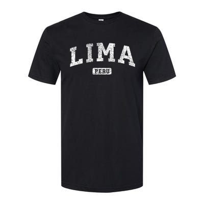 Lima Peru Vintage Sports Design Softstyle CVC T-Shirt