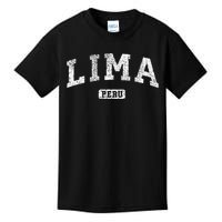 Lima Peru Vintage Sports Design Kids T-Shirt