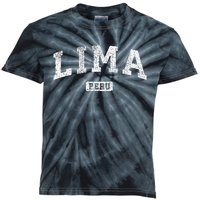 Lima Peru Vintage Sports Design Kids Tie-Dye T-Shirt