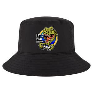 Lets Play Video Games T Rex Cool Comfort Performance Bucket Hat