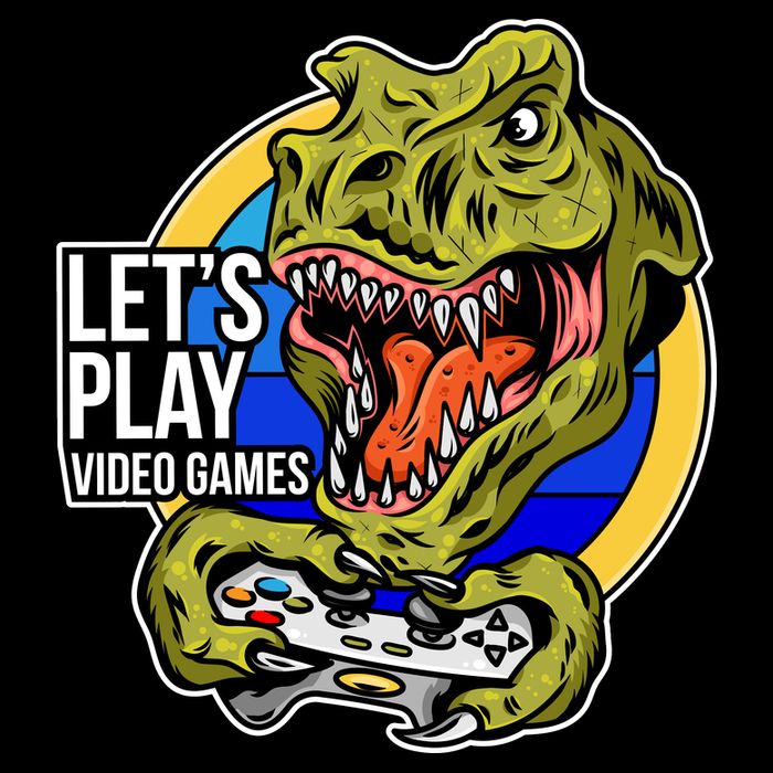Lets Play Video Games T Rex Zip Tote Bag