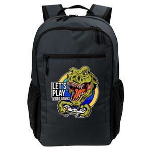 Lets Play Video Games T Rex Daily Commute Backpack