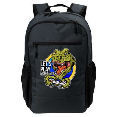 Lets Play Video Games T Rex Daily Commute Backpack