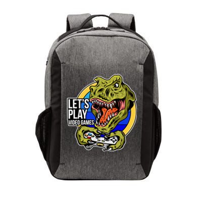 Lets Play Video Games T Rex Vector Backpack