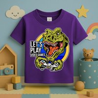 Lets Play Video Games T Rex Toddler T-Shirt