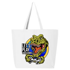 Lets Play Video Games T Rex 25L Jumbo Tote