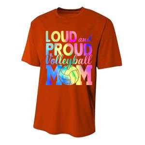 Loud Proud Volleyball Mama Volleyball Mom Game Day Vibes Great Gift Performance Sprint T-Shirt