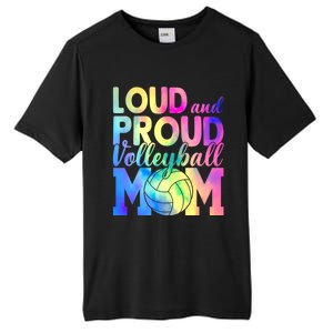 Loud Proud Volleyball Mama Volleyball Mom Game Day Vibes Great Gift Tall Fusion ChromaSoft Performance T-Shirt