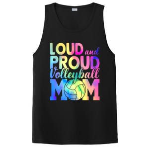 Loud Proud Volleyball Mama Volleyball Mom Game Day Vibes Great Gift PosiCharge Competitor Tank