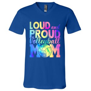 Loud Proud Volleyball Mama Volleyball Mom Game Day Vibes Great Gift V-Neck T-Shirt