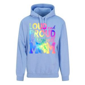 Loud Proud Volleyball Mama Volleyball Mom Game Day Vibes Great Gift Unisex Surf Hoodie