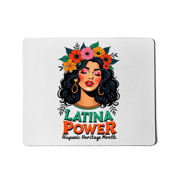 Latina Power Wo Hispanic Heritage Month 2024 Flowers Mousepad