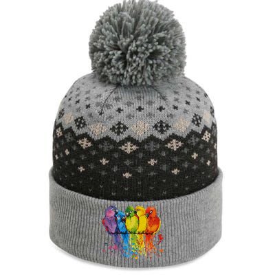 Love Parrot Women Parrot Lovers The Baniff Cuffed Pom Beanie