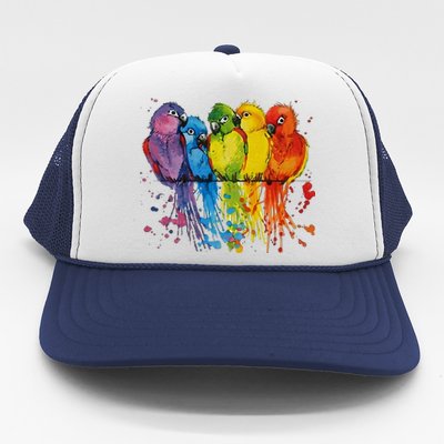 Love Parrot Women Parrot Lovers Trucker Hat