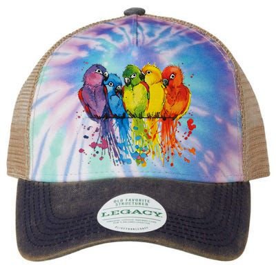 Love Parrot Women Parrot Lovers Legacy Tie Dye Trucker Hat