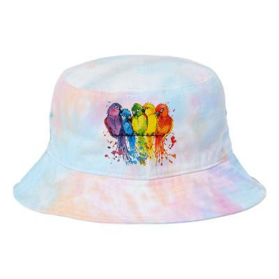 Love Parrot Women Parrot Lovers Tie Dye Newport Bucket Hat