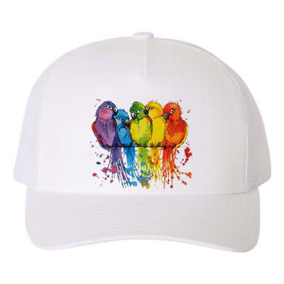 Love Parrot Women Parrot Lovers Yupoong Adult 5-Panel Trucker Hat