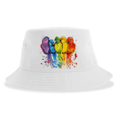 Love Parrot Women Parrot Lovers Sustainable Bucket Hat