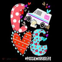 Love Postal Worker Life Leopard Heart ValentineS Day Gifts Tank Top