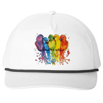 Love Parrot Wo Parrot Lovers Snapback Five-Panel Rope Hat