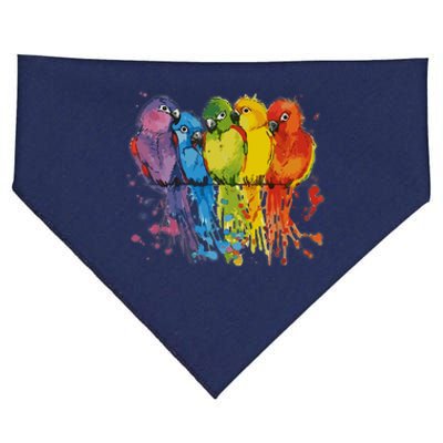 Love Parrot Wo Parrot Lovers USA-Made Doggie Bandana