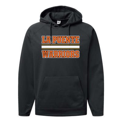 La Puente Warriors Horizontal Stripes Performance Fleece Hoodie