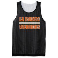 La Puente Warriors Horizontal Stripes Mesh Reversible Basketball Jersey Tank