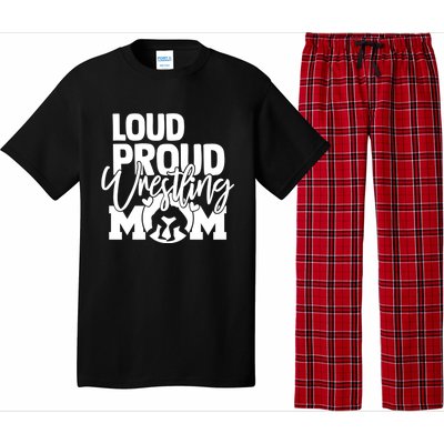 Loud Proud Wrestling Mom Mother Gift Pajama Set