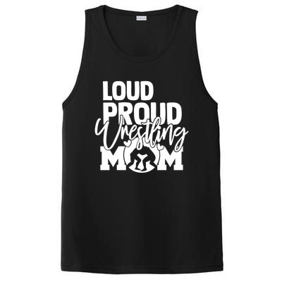 Loud Proud Wrestling Mom Mother Gift PosiCharge Competitor Tank