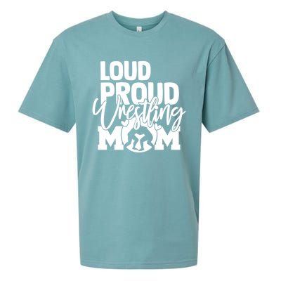 Loud Proud Wrestling Mom Mother Gift Sueded Cloud Jersey T-Shirt