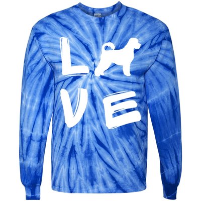 Love Portuguese Water Dog Gift Tie-Dye Long Sleeve Shirt