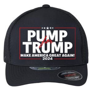 Lil Pump Wearing Pump For Trump America Great Again 2024 Flexfit Unipanel Trucker Cap