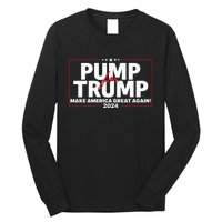 Lil Pump Wearing Pump For Trump America Great Again 2024 Long Sleeve Shirt