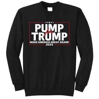 Lil Pump Wearing Pump For Trump America Great Again 2024 Sweatshirt