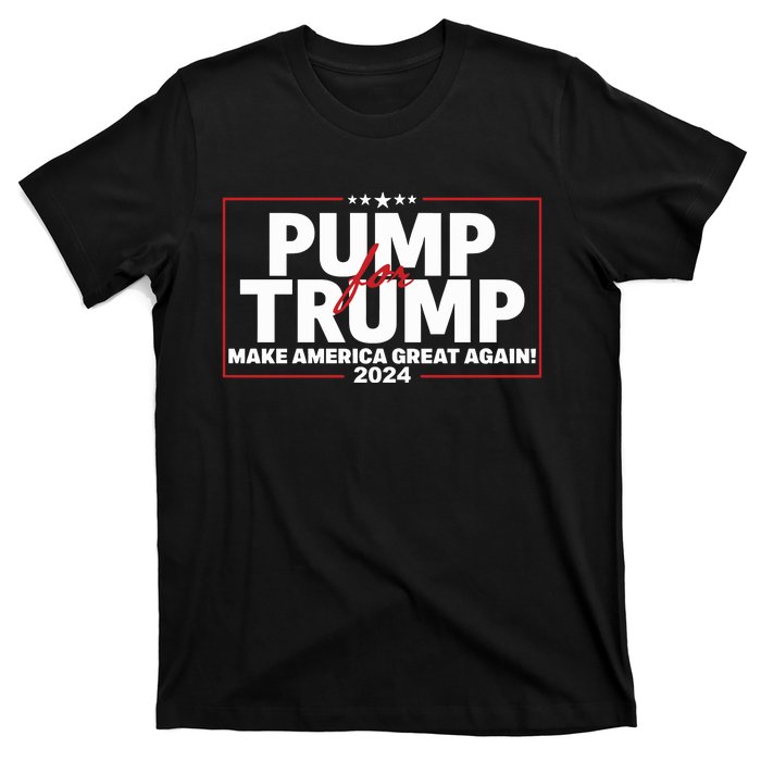 Lil Pump Wearing Pump For Trump America Great Again 2024 T-Shirt